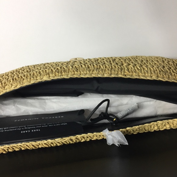 Rebecca Minkoff Straw Envelope Flap Clutch